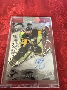 24-25 UD CLEAR CUT CRYSTAL LINE STARS AUTO BRYAN RUST - Picture 1 of 3