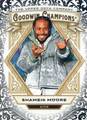 2025 Upper Deck Goodwin Champions negro brillante #18 Shameik Moore, actor Foto 1 de 2