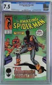 AMAZING SPIDER-MAN 289 CGC 7.5 FIRST APPEARANCE Jason Macendale as Hobgoblin ... - Picture 1 of 1