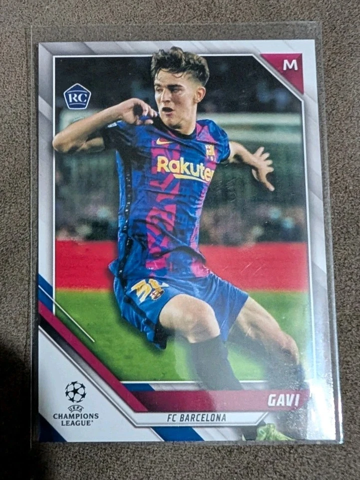2021-22 Topps UEFA Champions League GAVI Rookie RC FC Barcelona #50 - Image 1 of 2