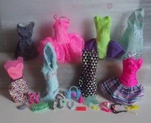 Barbie Outfit Clothes WITH Shoes + Accessories LOT 5 - Picture 1 of 15