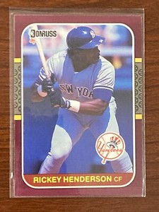 RICKEY HENDERSON 1987 DONRUSS OPENING DAY NEW YORK YANKEES CARD #248