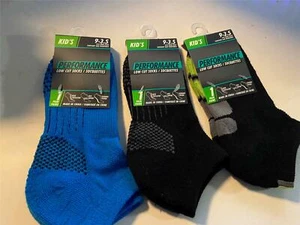 3 Pairs Greenbrier INT Low Cut Socks Performance Kid's Size 9-3.5 New Boys - Picture 1 of 2
