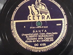 78 giri-10"ALBERTO RABAGLIATI " SANTA - ANNIE!"CETRA DC 4105 NEAR MINT - Picture 1 of 2