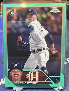 Garrett Hill RC 2023 Topps Chrome Update Rookie Aqua Refractor /199 Tigers USC43 - Picture 1 of 2