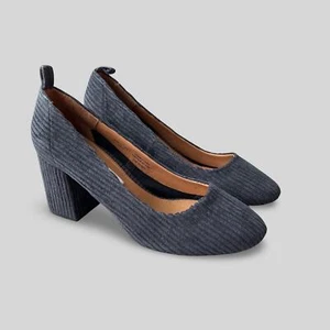 NEU & Other Stories Cord Pumps blau grau strukturiert Größe 7 Neu mit Karton - Bild 1 von 9