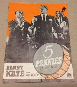 "The Five Pennies" Danny Kaye Bel Geddes Old Danish Vintage Original Movie Pr... - Bild 1 von 1