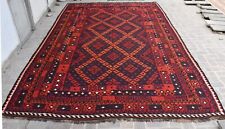 9'3 x 15'6 Handmade afghan tribal maimana wool kilim rug, extra large area rug