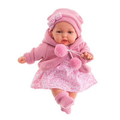 Muñeca niña Antonio Juan pequeña 11 pulgadas pequeña con ojos azules nueva en caja de regalo $129 Foto 1 de 4