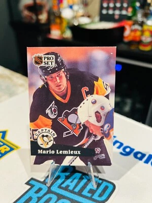 1991-92 PRO SET MARIO LEMIEUX #581 PITTSBURGH PENGUINS - Image 1 of 2