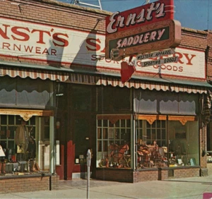 Postal de colección Ernst's Saddlery & Westernwear South Main St, Sheridan WY 1960 - Imagen 1 de 8