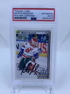 Martin Brodeur Signed 1992 Upper Deck RC IP Auto PSA/DNA New Jersey Devils - Picture 1 of 2