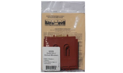 HO Scale Design Preservation 30103 Dock Level Arched Windows - Image 1 of 3