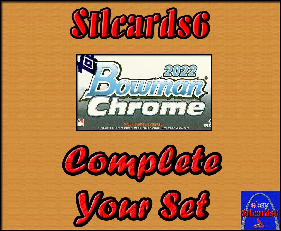 2022 BOWMAN CHROME BASE PROSPECTS INSERTS COMPLETE YOUR SET + PICS - Image 1 of 1