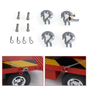 Ganci metallici 1/14 per telecomandi veicoli ingegneria radiocomandata camion rimorchio caricatore - Foto 1 di 6