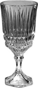 3 Vintage Fostoria Heritage Clear Crystal Wine Goblets stem Excellent - Picture 1 of 1