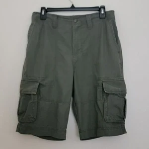 Mossimo khaki grün verblasste Cargoshorts Herren Etikett sagt 30, tatsächliche Taille 31 - Bild 1 von 13