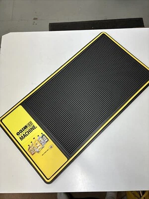 Placa de placa vintage Pennzoil Clean Every Machine 25 x 13 preta amarela #227 - Imagem 1 de 4