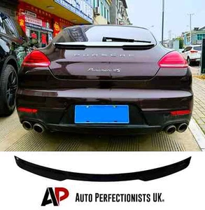 Porsche Panamera 970 Rear Gloss Black Boot Lip Spoiler Wing Body Kit 2013-2016 - Picture 1 of 8