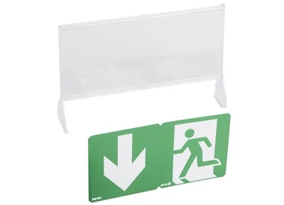 URA Porte pictogramme pour signalisation d'évacuation verticale pour BAES 168202 - Photo 1/2