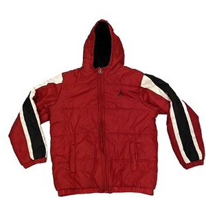 Nike Air Jordan Jumpman Logo Puffer Jacket Red Youth XL, 13-15 Years Winter Coat - Picture 1 of 15
