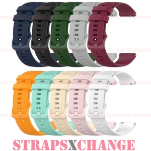 Soft Silicone Rubber Watch Band Strap Matching Colour Buckle Quick Release Bars - Picture 1 of 14