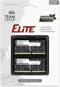 TEAMGROUP Elite 16GB Kit (2 x 8GB) DDR4 2400MHz PC4-19200 CL16 - Picture 1 of 3