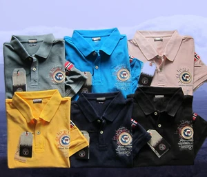 Napapijri Polo Hombre -Manga Corta-NUEVO-XL, XXL, 3XL - Imagen 1 de 9