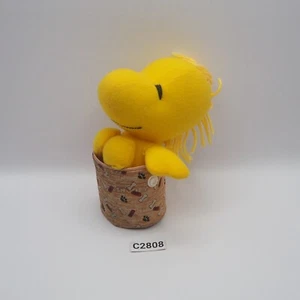 Snoopy Peanuts WoodStock C2808 NOTUSHTAG In Cup Plush 5" Stuffed Toy Doll - Picture 1 of 10