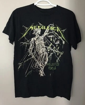 Футболка Metallica ...And Justice For All metal rock официальная мужская размер средняя футболка - Изображение 1 из 4