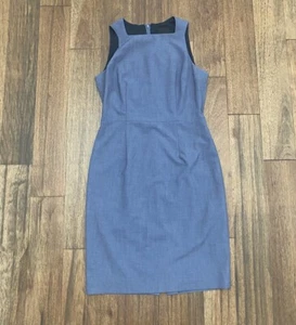 Alex Marie Womens Size 6 Blue Sleeveless Career Fully Lined Dress - Picture 1 of 4