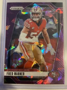 2024 Panini NFL Prizm Fred Warner Purple Ice Prizm 034 /225 49ers - Picture 1 of 4