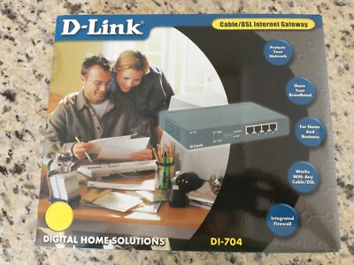 D-Link DI-704 Cable DSL Internet Gateway & 4-Port 10/100 Switch - Image 1 of 3