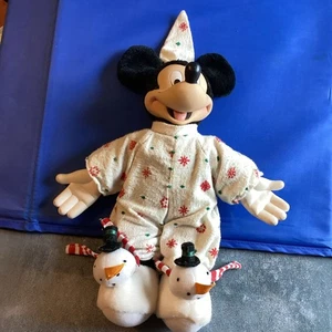 Vintage Mickey Mouse Christmas Pajama Doll - 14” - Lot #751 - Picture 1 of 2