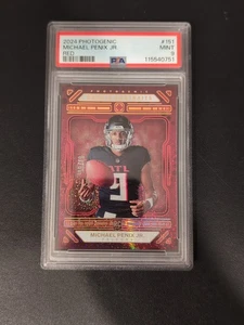 2024 Panini Photogenic Michael Penix Jr. Red-Pix /49 Rookie Portraits PSA 9 - Picture 1 of 4