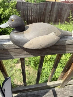 OLHOS DE VIDRO VINTAGE KEN HARRIS, WOODVILLE, NY, ESCULPIDOS E PINTADOS DE MADEIRA CHAMARIZ DE PATO - Imagem 1 de 4