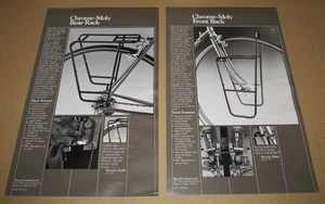 Bruce Gordon Cycles Chrome-Moly Front & Rear Bicycle Rack Brochures, Mid 1980's - Picture 1 of 3