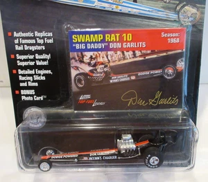 JOHNNY LIGHTNING NHRA LEGENDS DON GARLITS SWAMP RAT 10 - 1968 TOP FUEL DRAGSTER - Foto 1 di 9