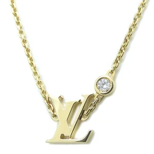 LOUIS VUITTON Q93626 Ideal Blossom LV 18K Yellow Gold Necklace Diamond /294417 - Picture 1 of 9