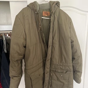 LEVI'S - Men's Brown Jacket - - XL Adventure Jacket Drawstring Vintage Rare - Picture 1 of 4