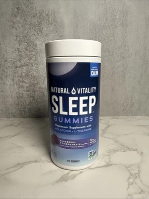 Natural VItality SLEEP/CALM Suplemento de Magnesio Gomitas Antiestrés Exp 10/26 Foto 1 de 3