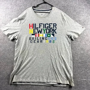 Camiseta Tommy Hilfiger New York Sailing Para Hombre Talla XL Gris Gráfico Manga Corta - Imagen 1 de 9