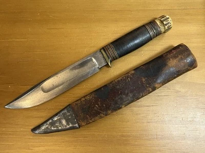 Cuchillo MSA Early Marbles con funda vintage Foto 1 de 4