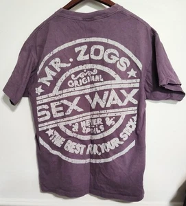 Camiseta Promocional De Colección Años 90 SEX WAX Mr. Zogs Puntada Única Desteñido al Sol Logo Surf Skate - Imagen 1 de 8
