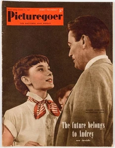 AUDREY HEPBURN Joan Crawford CHARLIE CHAPLIN Picturegoer magazine October 1952 - Picture 1 of 7