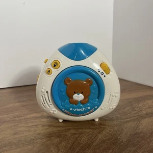 VTech Baby Wiegenlied Bär Krippe Teddy Projektor Musik Naturgeräusche Schnuller blau - Bild 1 von 4