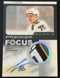 ✅ 2023-24 UD Premier Rookie Premier Focus Auto Danil Gushchin 4 Color Patch /175 - Picture 1 of 2