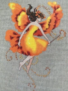 Autumn Flame Pixie Collection-cross stitch pattern-Nora Corbett-Mill Hill - Picture 1 of 2