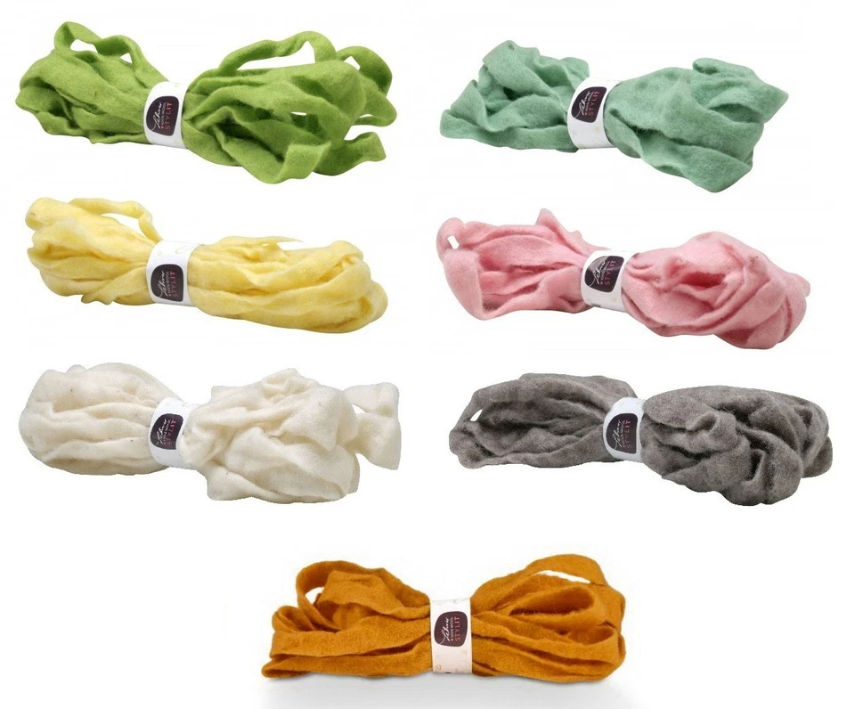 5-8m Organic*Filzband*b=1,0-5,0 cm*Auswahl*SchafWolle-Filz*Deko-Band basteln - Bild 1 von 1