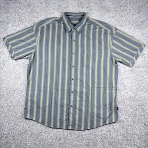 Camisa informal a rayas con botones manga corta Kuhl para hombre talla XXL - Imagen 1 de 13
